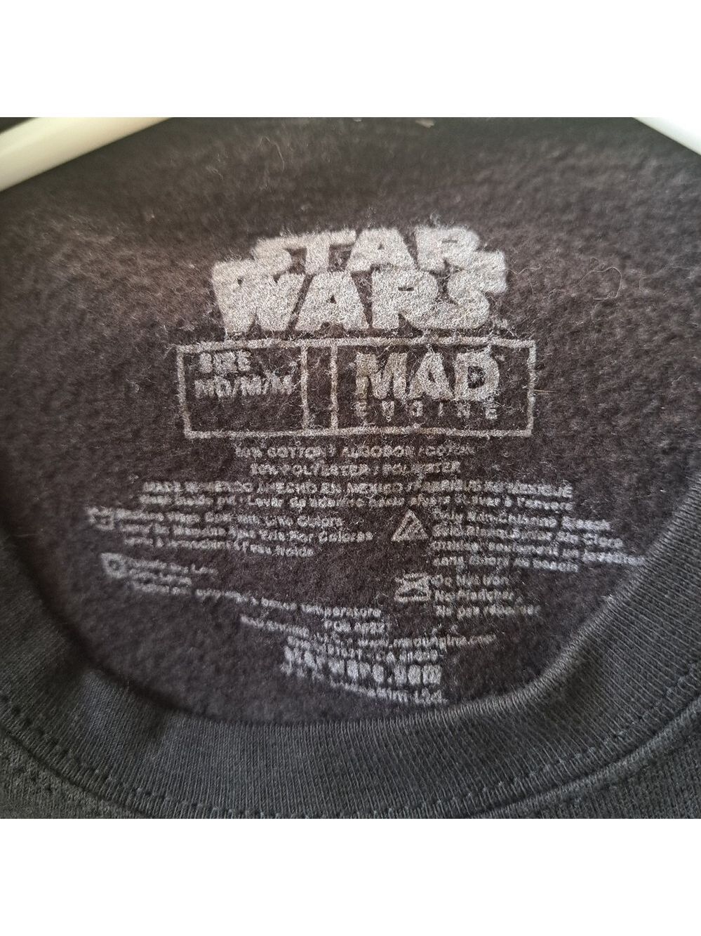 STAR WARS bounty hunter Boba Fett sweater sweatshirt flowers graphics black M - Picture 5 of 6